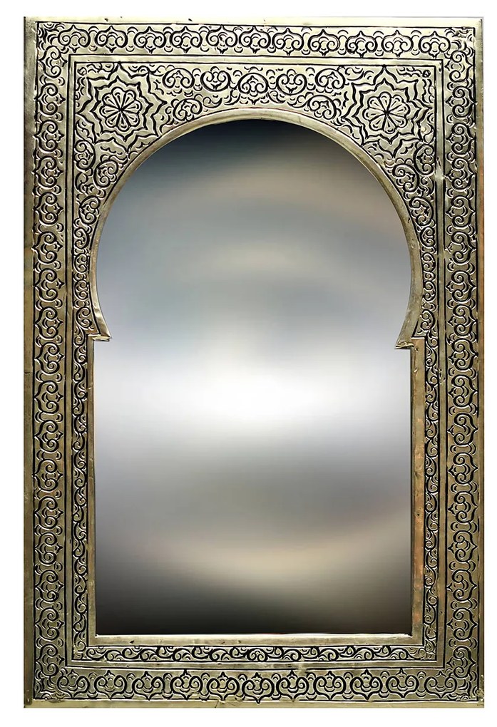 Strieborné zrkadlo Jawaher 37x 25cm