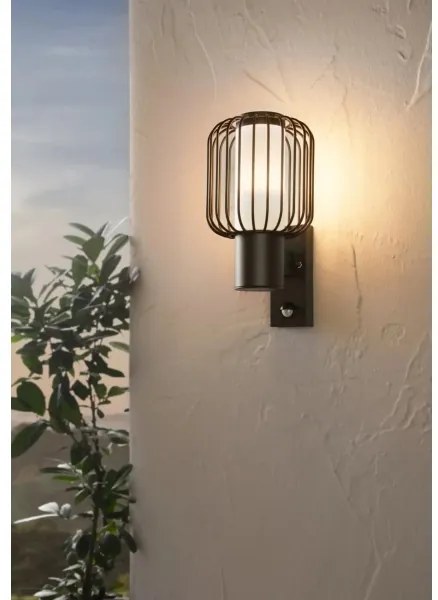Eglo 98722 - Vonkajšie nástenné svietidlo so senzorom RAVELLO 1xE27/28W/230V IP44