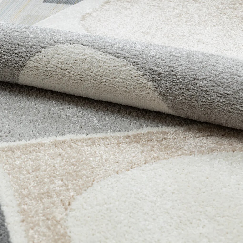 Kusový koberec Fusion 0213 white/yellow, 80x150, viacfarebná, kancelária, Dywany Łuszczów