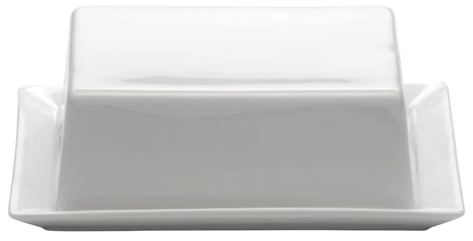 Biela porcelánová nádobka na maslo Maxwell &amp; Williams Basic