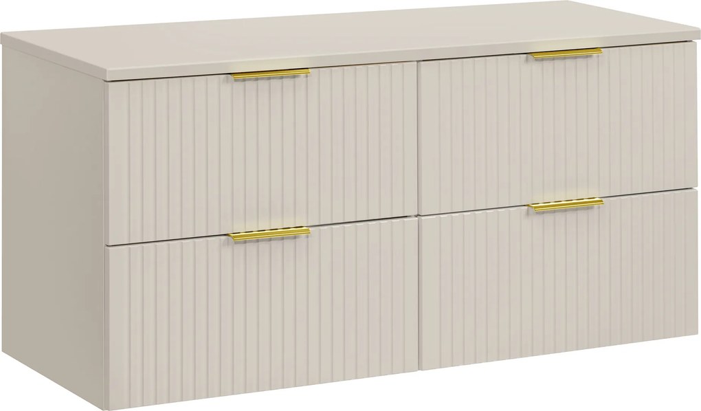 Comad Kúpeľňová skrinka pod doskové umývadlo set Adel Cashmere I. 120 kašmír
