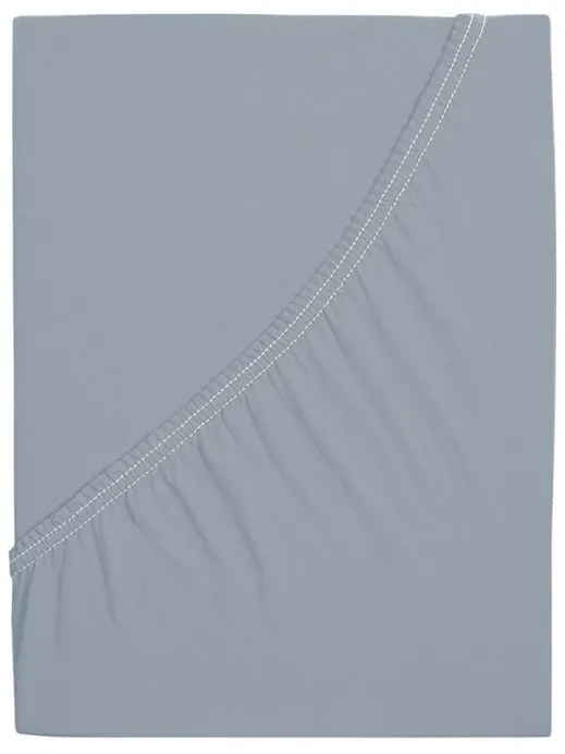 Jersey plachta z mako bavlny LUXORA 90x200 cm svetlo sivá