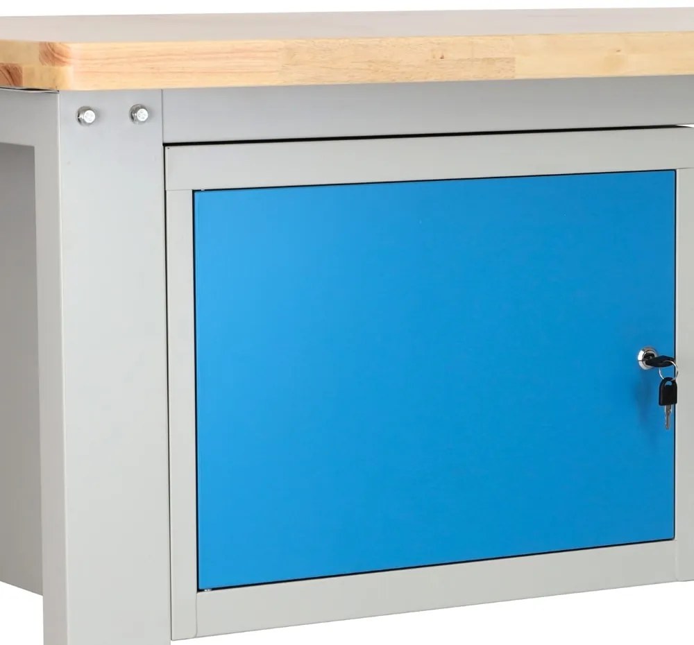 Dielenský stôl Solid OAK-14, 150 cm, 2 závesné boxy, dub