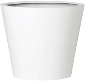 Fiberstone Glossy white bucket S 49x40 cm