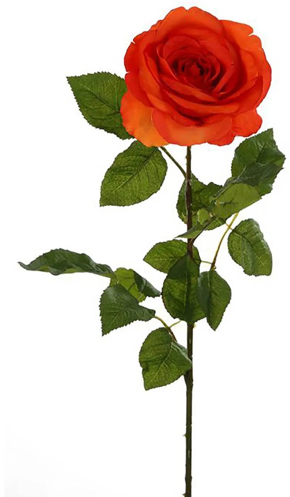 Umelá kvetina Ruže Grace, oranžová