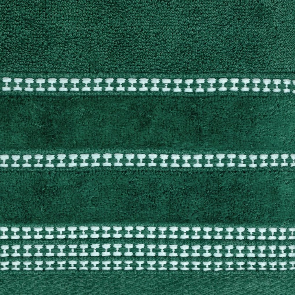 BAVLNENÝ UTERÁK AMANDA6 SADA 3KS 70X140 CM TMAVOZELENÁ