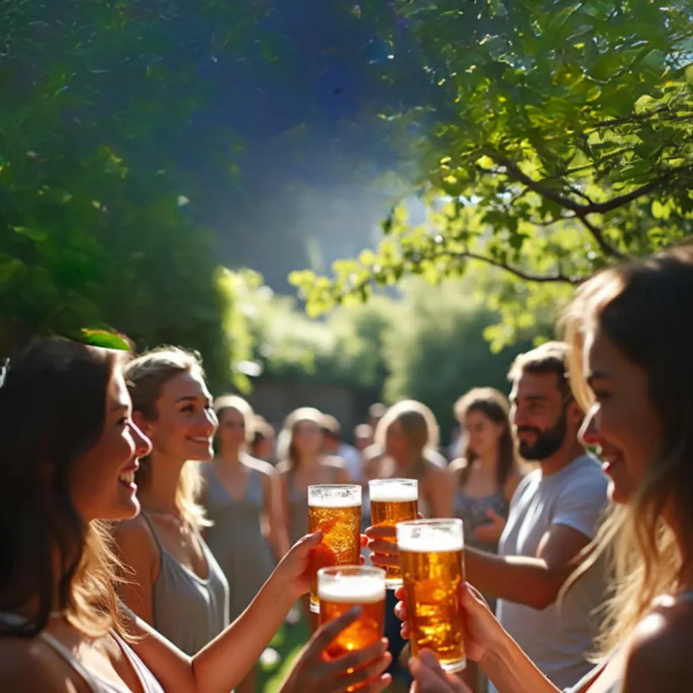 Pivný set MAXI sklápateľný, 220cm, prírodná hnedá Jurhan