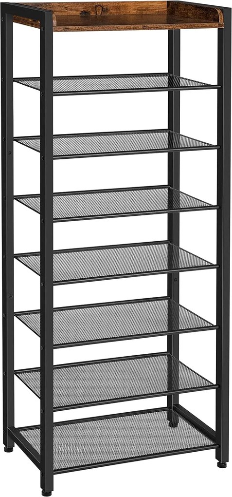 Botník Vasagle Deromi 52 cm hnědý/černý