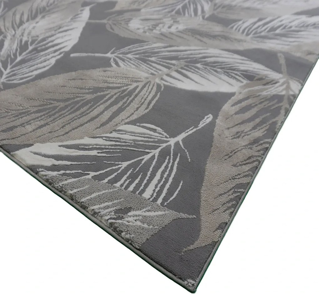 BE Koberec Zurich 1925 BEIGE GREY – sivý obdĺžnikový Rozmer: 60x100 cm