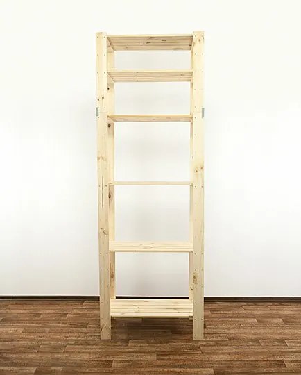 REGÁL DREVENÝ Maxi 6M 230x80x50 - BOROVICA