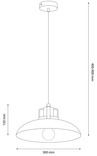 Brilagi - LED Luster na lanku FLAMENGO 1xE27/60W/230V biela