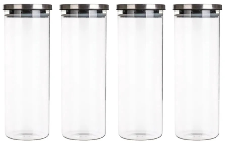 Dóza sklenená FREIA 1800 ml, s viečkom