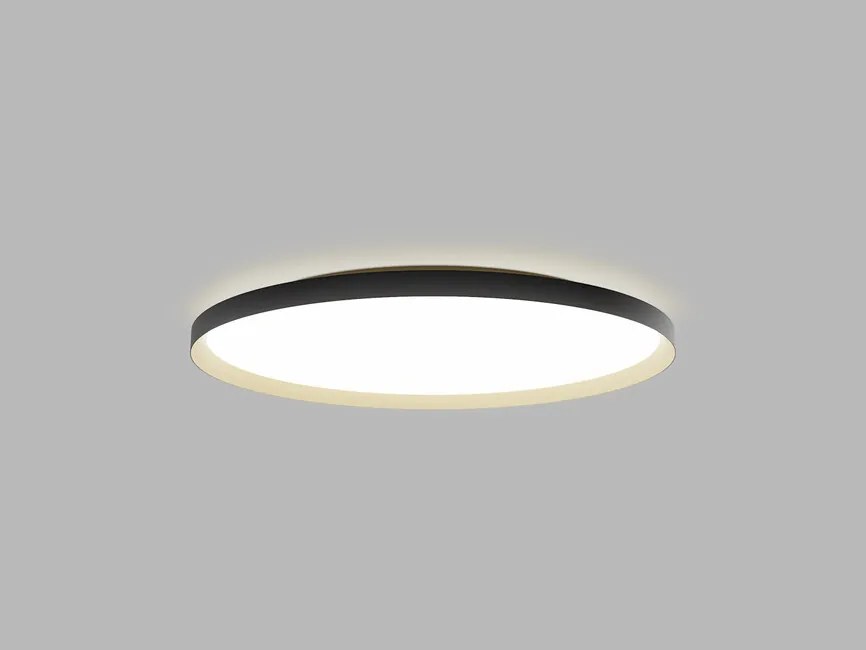 LED2 12750537D Stropné svietidlo MOON 80 LED 76+12W, 3000K/4000K, 6160lm, IP20, čierna/zlatá, DALI/PUSH