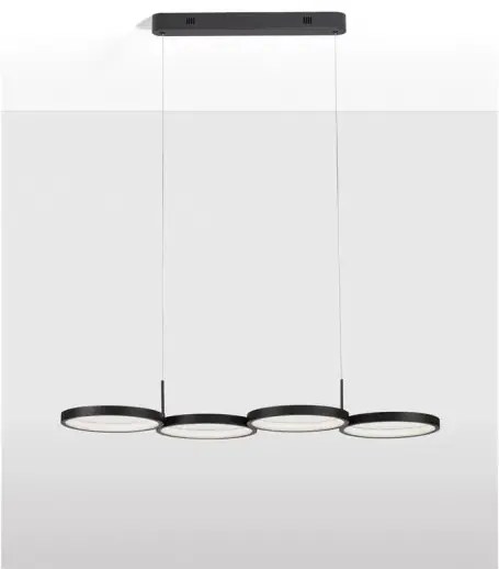 LED luster Magnus 84 čierne