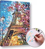 Maľovanie podľa čísel EIFFEL TOWER – vysoká náročnosť
