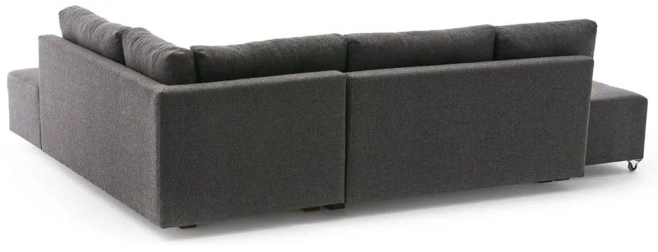 Tmavosivá rozkladacia rohová pohovka (pravý roh) Manama – Balcab Home