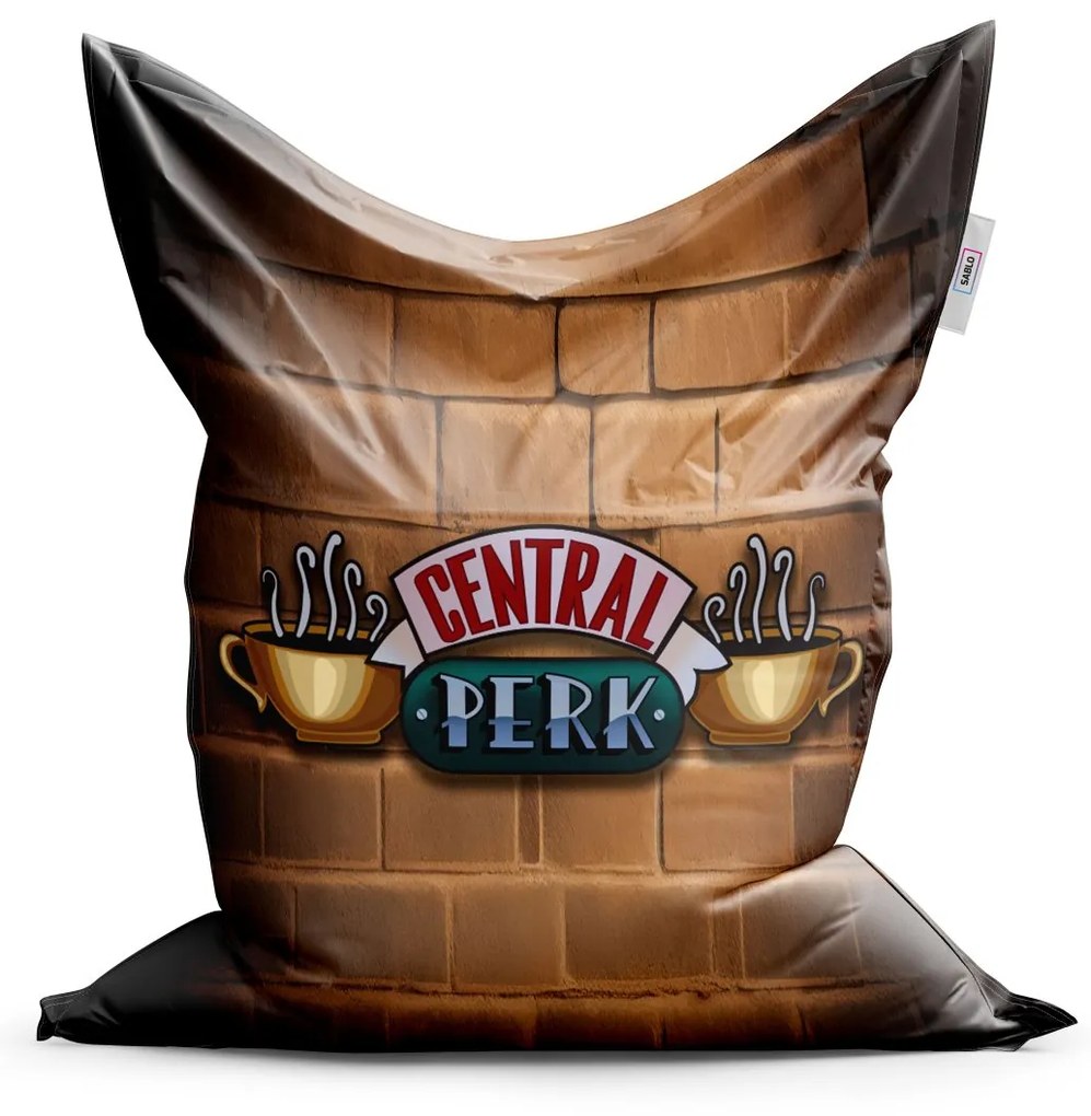 Sablio Sedací vak Seriál Priatelia CENTRAL PERK Tehly - 150x100 cm