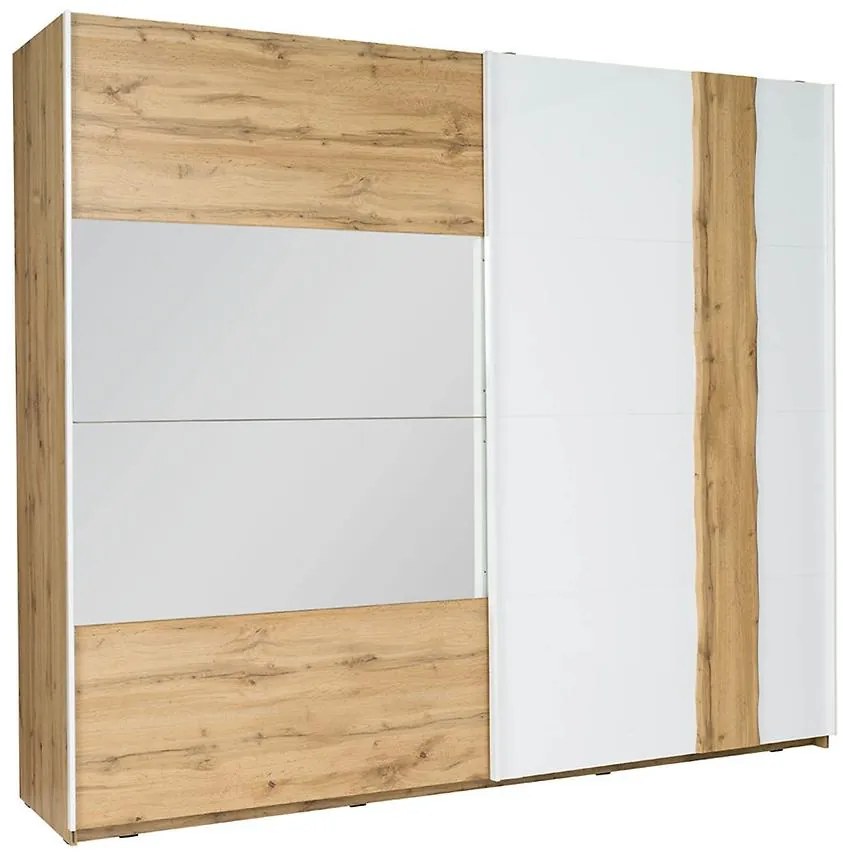 Skriňa Wood 11 200 cm biela/wotan