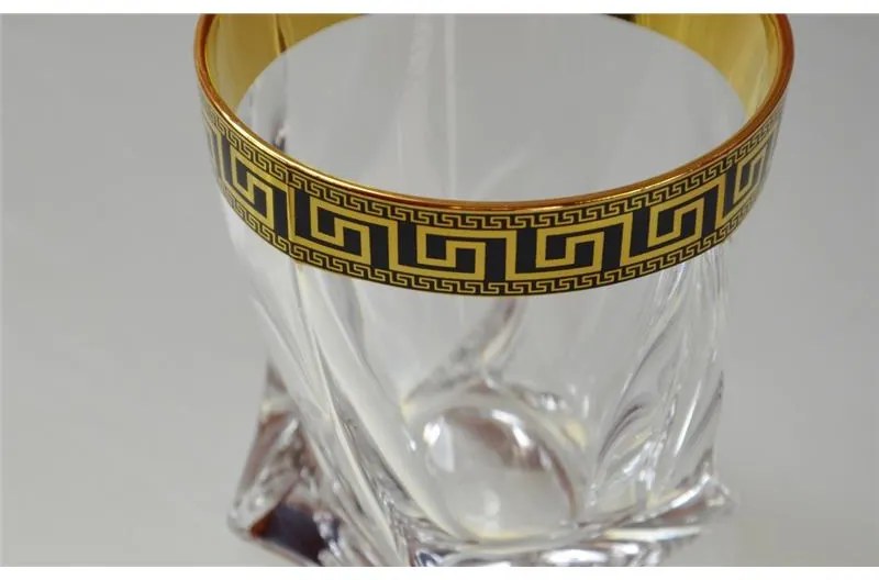 BOHEMIA QUADRO VERSO GOLD POHÁR NA WHISKY SADA 6 KS