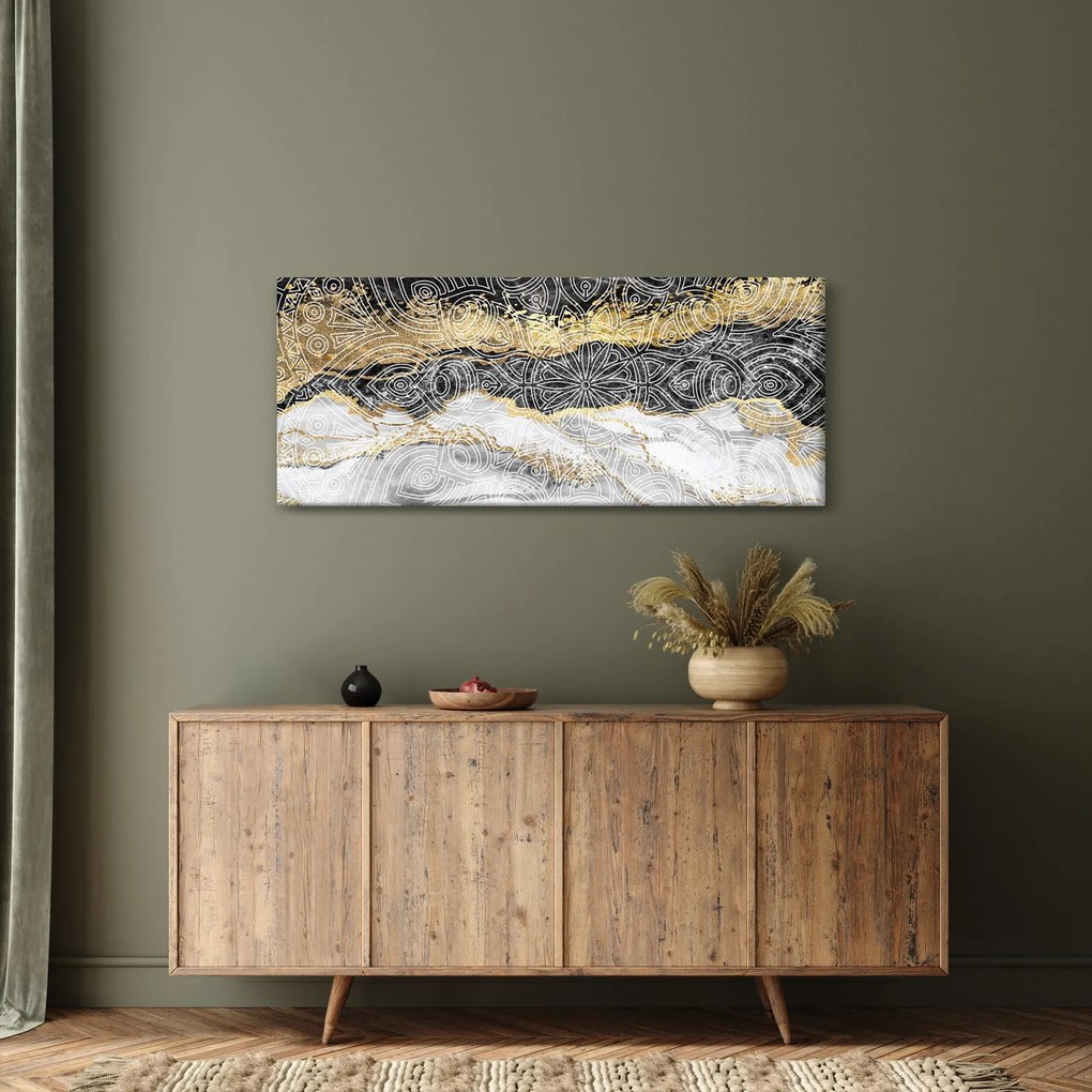 Obraz - Mandala v mramore (120x50 cm)