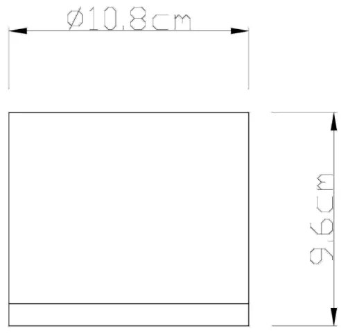 Globo 32063A - Vonkajšie stropné svietidlo ALCALA 1xGX53/11W/230V IP44