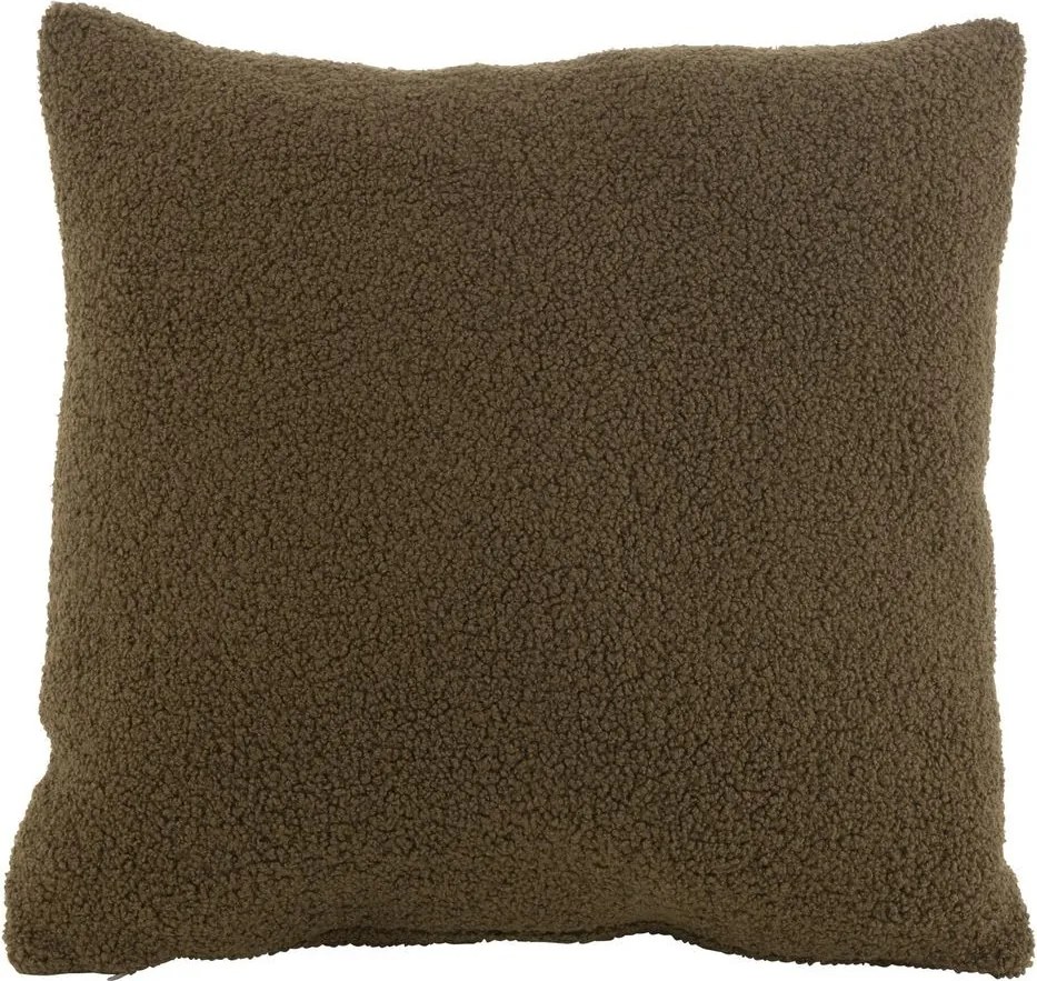 Tmavozelený vankúš Teddy Bouclé Green - 45*45 cm