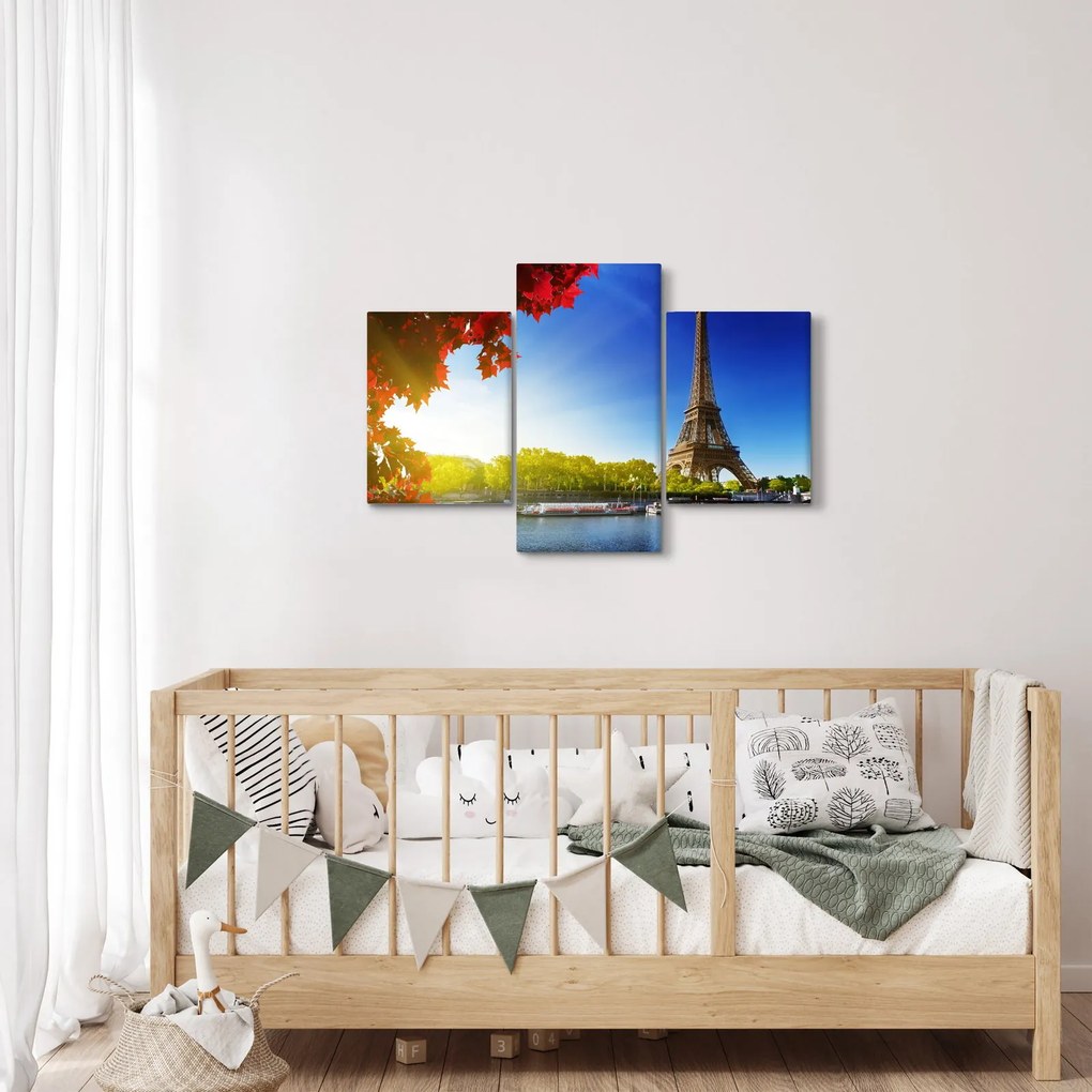 Obraz - jeseň v Paríži (90x60 cm)