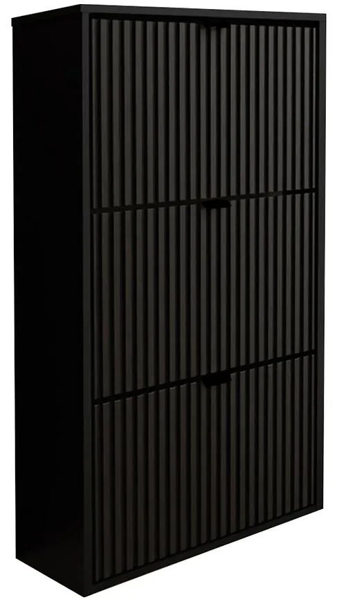 Skrinka na topánky Laro I Stojaci Čierna/Čierna/ Čierna