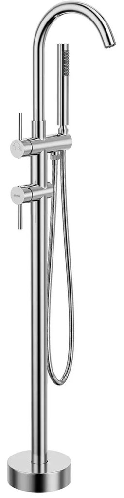 Rea Ortis, voľne stojaca vaňová batéria, chrómová, REA-B1011