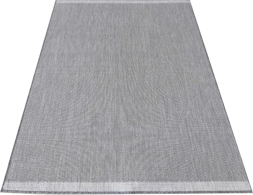 DY Sivý obojstranný tkaný koberec Zara 14 Rozmer: 160x230 cm