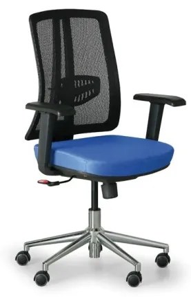 Kancelárska stolička HUMAN, čierna/modrá