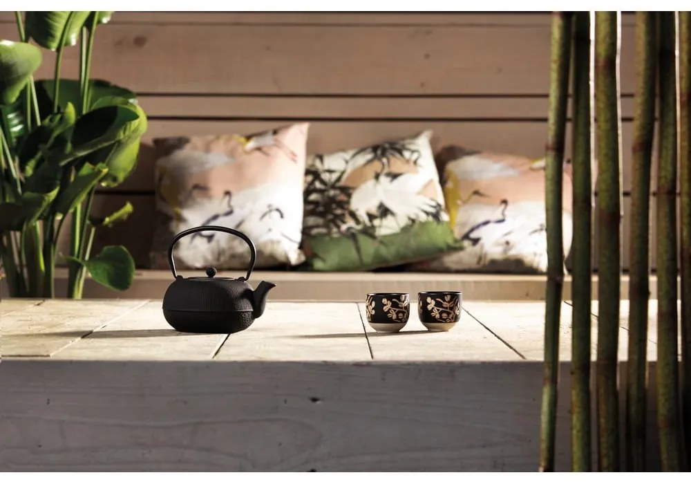 Čierna porcelánovo-liatinová čajová súprava Sichuan – Bredemeijer