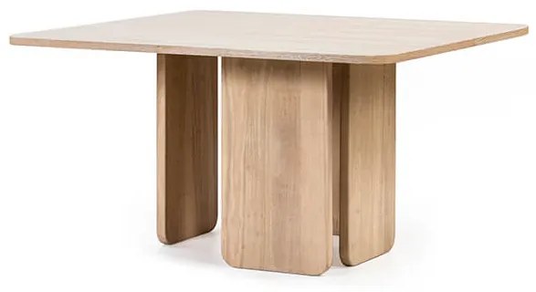 Štvorcový jedálenský stôl arq prírodný 137 x 137 cm MUZZA