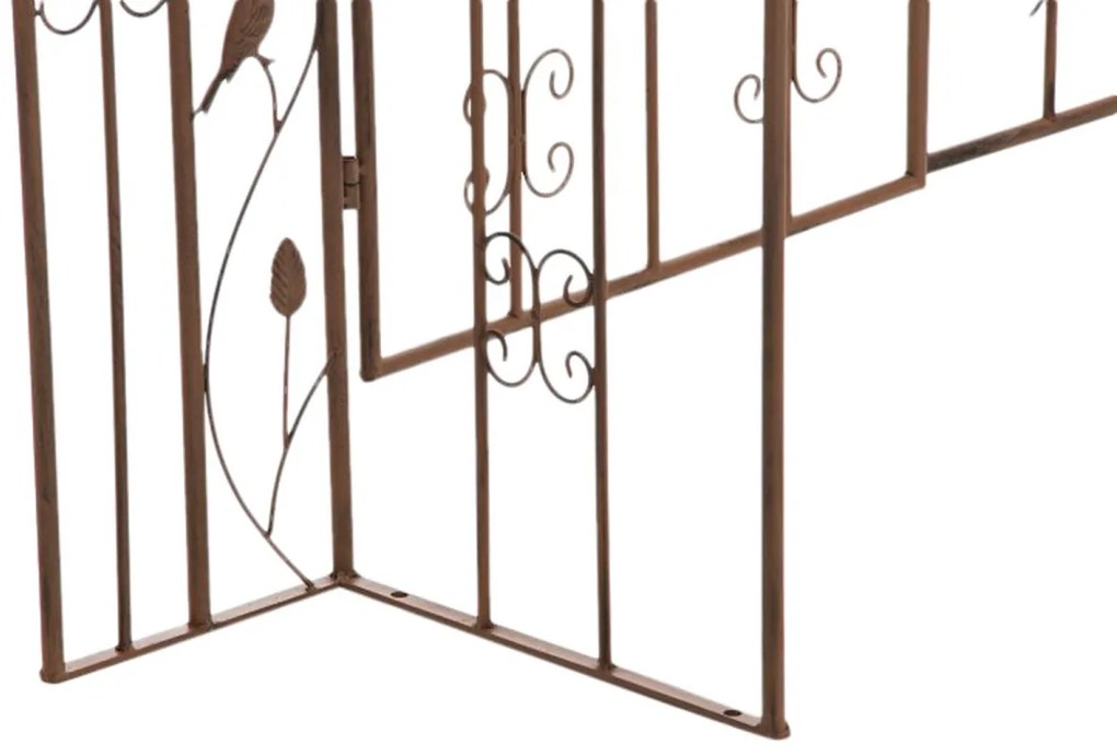 Pergola na popínavé rastliny GS22232 s bránkou - Hnedá antik