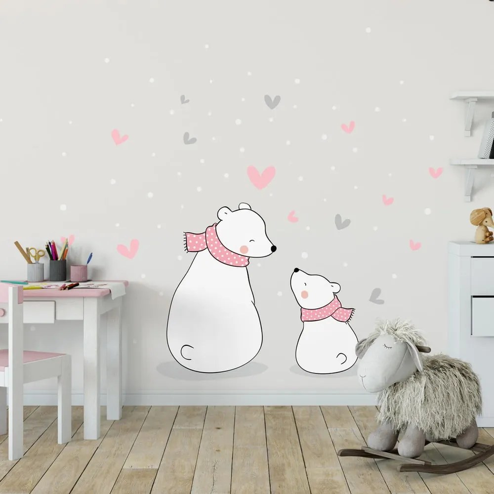 Detská samolepka na stenu Ambiance Family Cubs, 90 x 60 cm