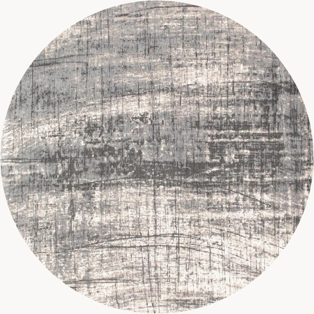 Umývateľný okrúhly žakárový koberec do interiéru/exteriéru Griff