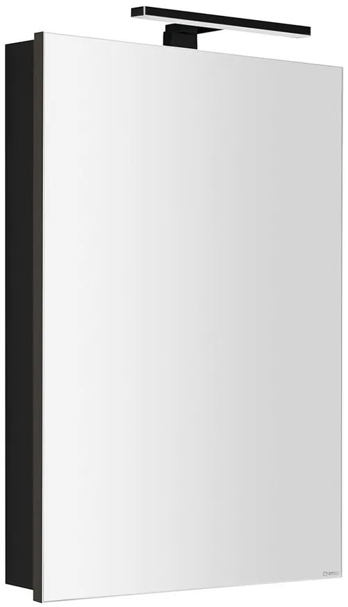 Sapho Sapho, GRETA galérka s LED osvetlením, 50x70x14cm, čierna mat, GR055-0035