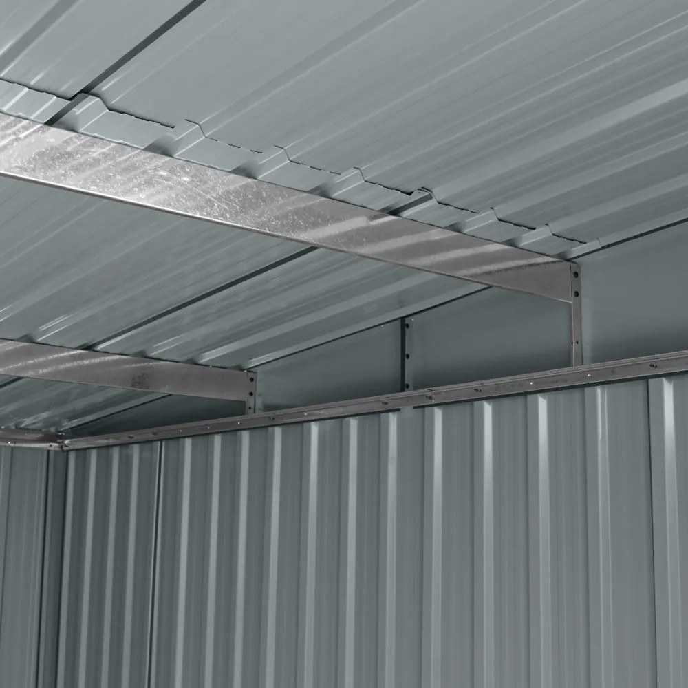 Záhradný domček BestBerg ZDSL-6A / 6,6 m² / 238 x 279 x 203 cm / sivá