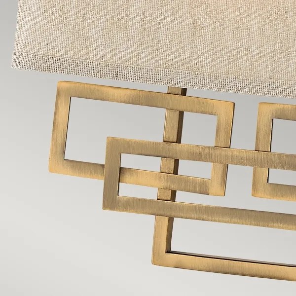 Hinkley HK-LANZA2-BR - Nástenné svietidlo LANZA 2xE14/60W/230V bronzové