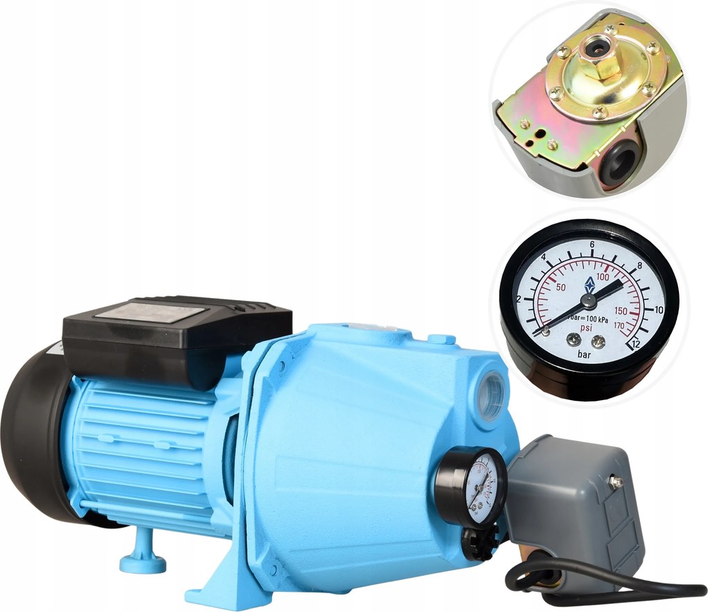 Malá Výkonná Záhradná Pumpa 370 W 42 L/min S Príslušenstvom Na Hydroforové Zavlažovanie