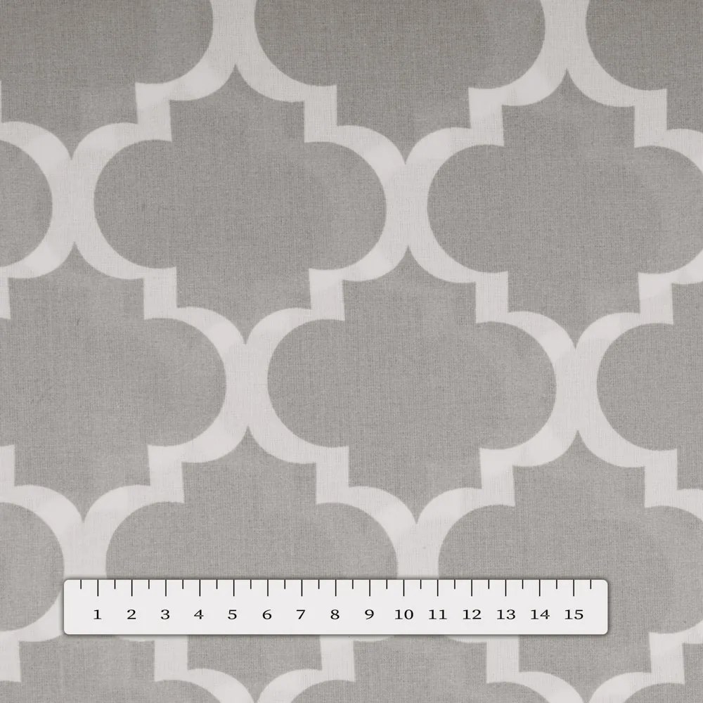 Biante Bavlnený štvorcový obrus Sandra SA-188 Sivé Maroko 50x50 cm