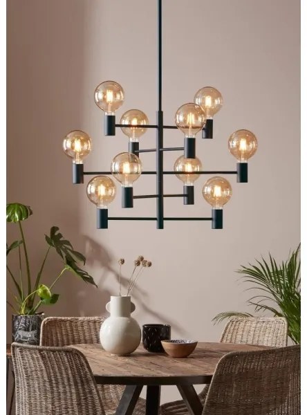 Markslöjd 107187 - Luster na tyči PARIS 10xE27/60W/230V