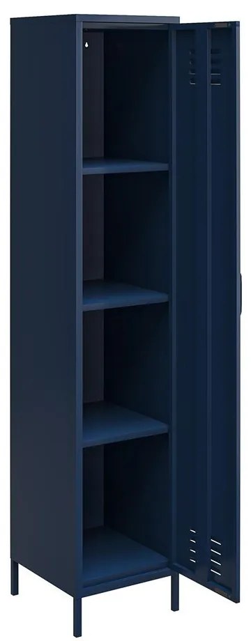 Modrá kovová skrinka 38x185 cm Bradford - Queer Eye