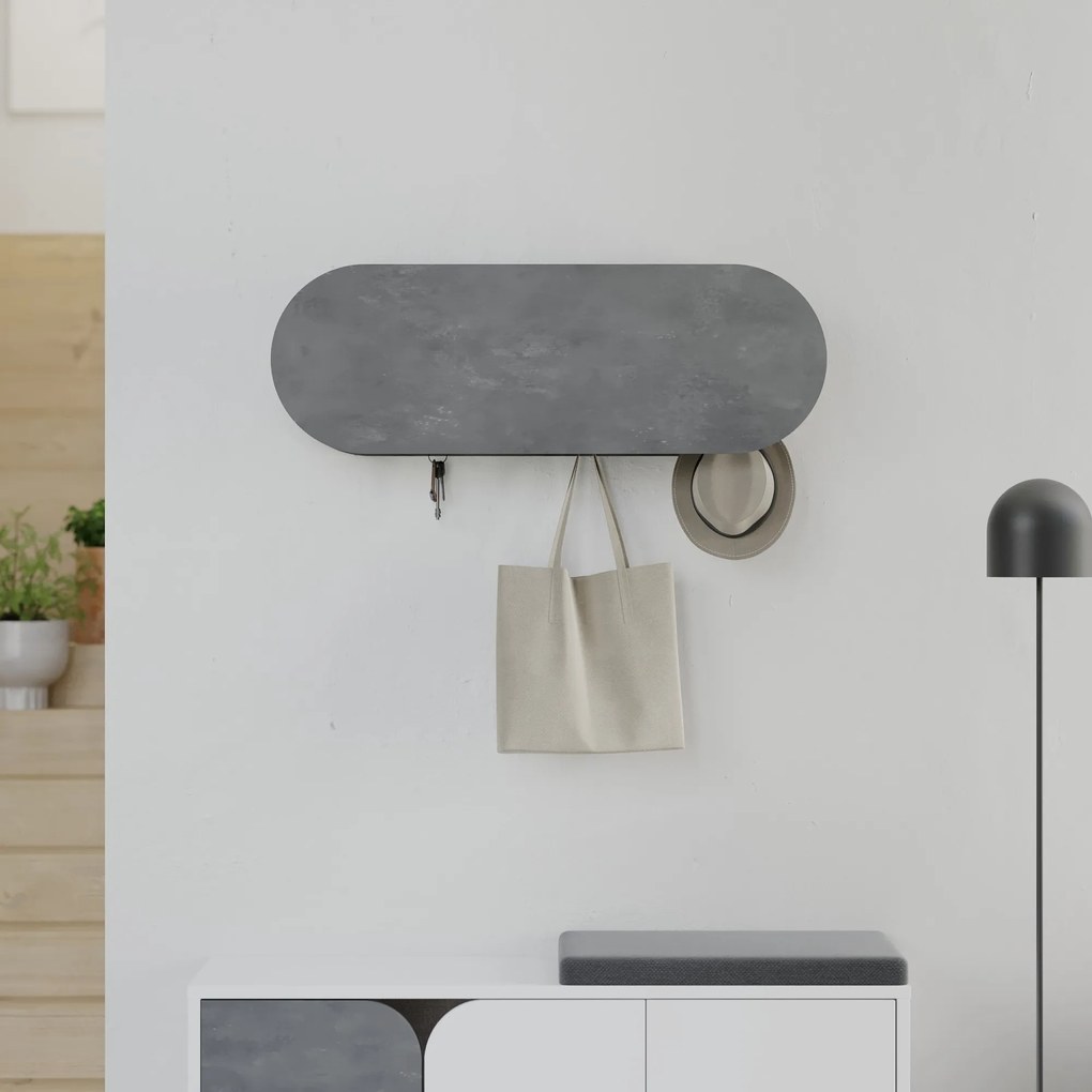 Predsieňový vešiak Houseland Kroma retro sivý