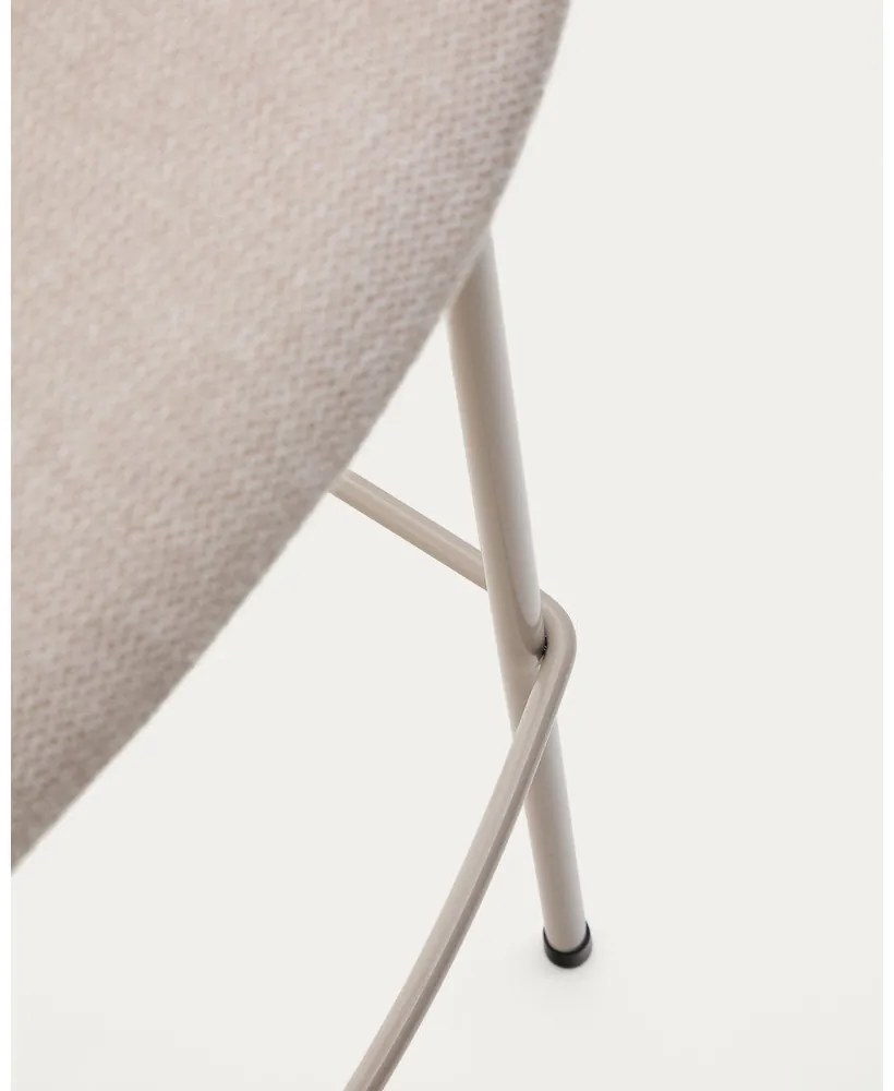Béžová barová stolička (výška sedadla 75 cm) Yvette – Kave Home