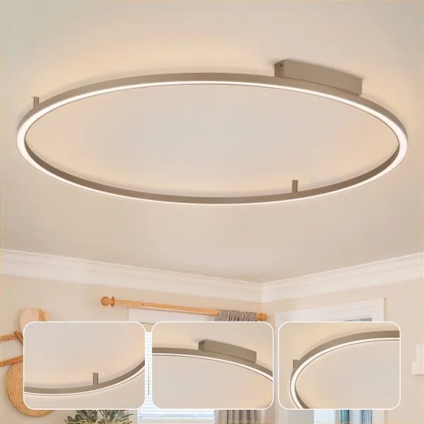 Brilagi - LED stmievateľné svietidlo PORTOFINO LED/85W/230V pr. 120 cm béžové + s diaľkovým ovládačom