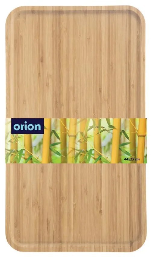 Orion Drevený servírovací podnos - bambusová tácka, 44 x 25 x 2 cm