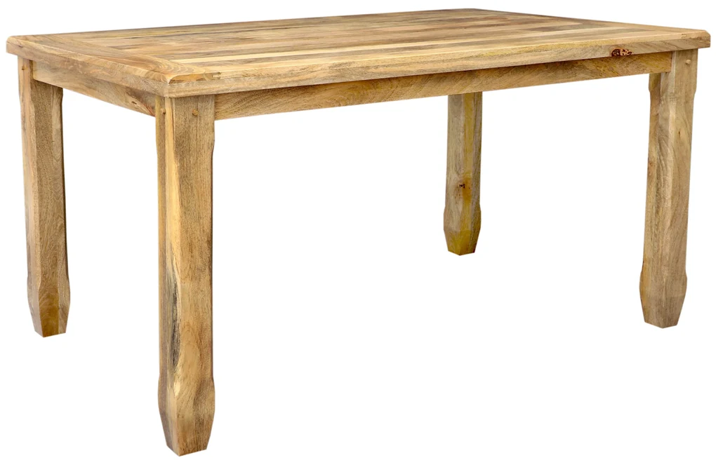 furniture-nabytek.cz - Jedálenský stôl pre 4 osoby z masívneho dreva 140x90x76 mango