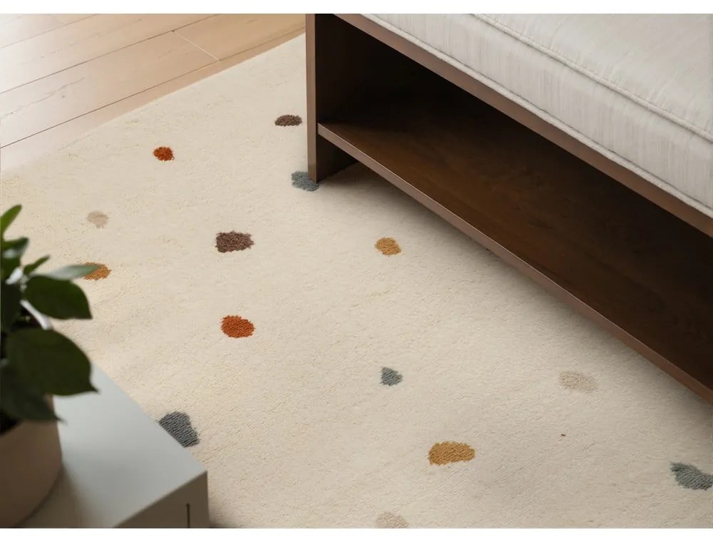 Krémový detský koberec 120x170 cm Funny Dots – Hanse Home