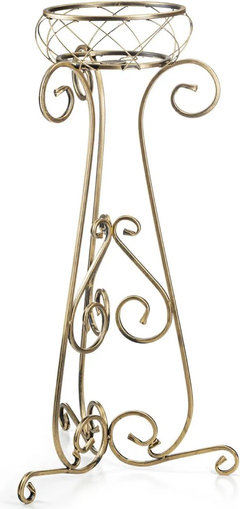 STOJAN NA KVETINÁČ FIORINA 96X47,5 CM ZLATÁ